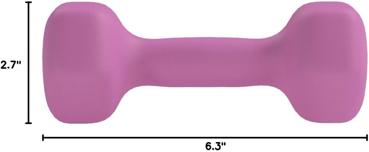 Neoprene Dumbbell Hand Weights - Non-Slip Grip for Home Gym & Strength Training