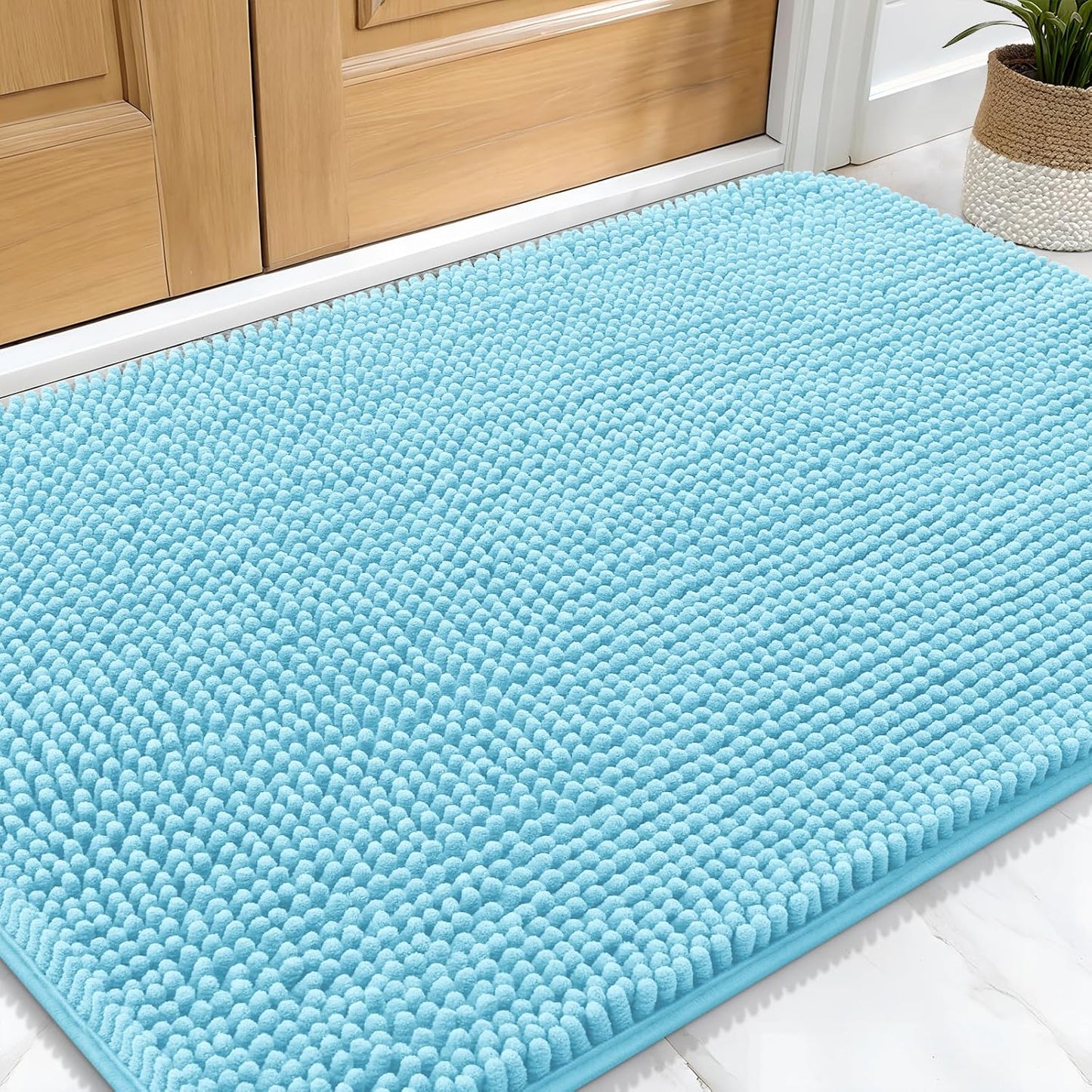 Best Overall (Recommended) Muddy Paws Door Mat 30x20 – Super Absorbent, Traps Dirt & Moisture