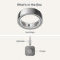 Oura Ring 4 - Silver - Size 8 - Smart Ring for Sleep, Fitness & Health Tracking