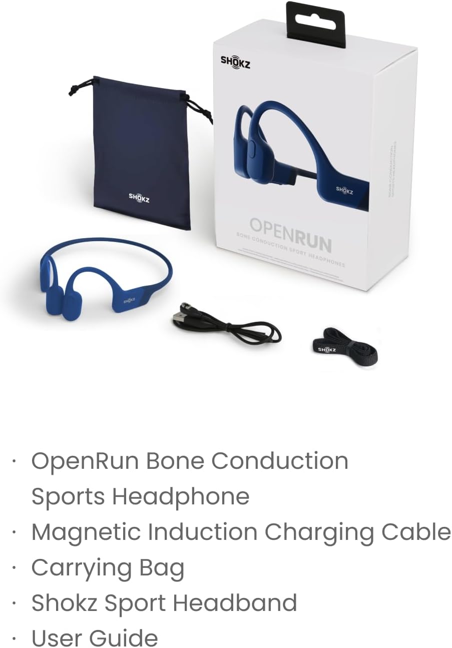 OpenRun Bone Conduction Headphones - Open-Ear Wireless Sport Headphones for Running