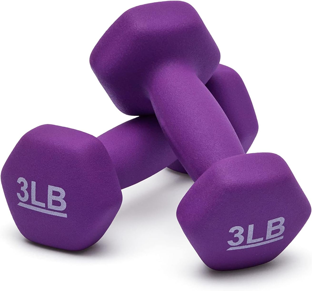 Neoprene Dumbbell Hand Weights - Non-Slip Grip for Home Gym & Strength Training