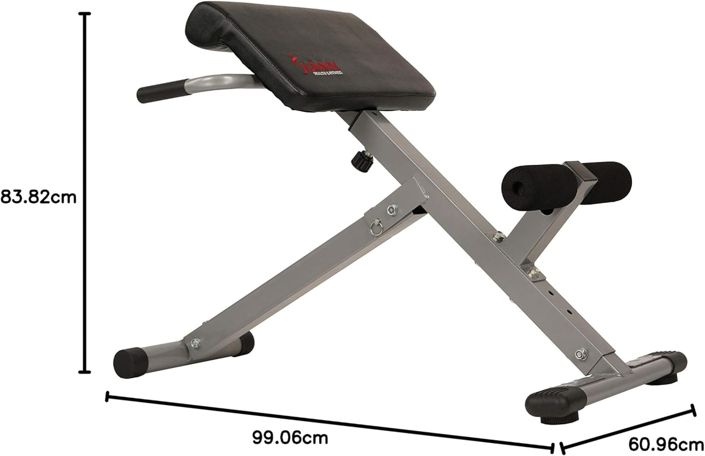 Foldable Roman Chair - Adjustable Hyperextension Bench for Back, Glute & Ab Workouts