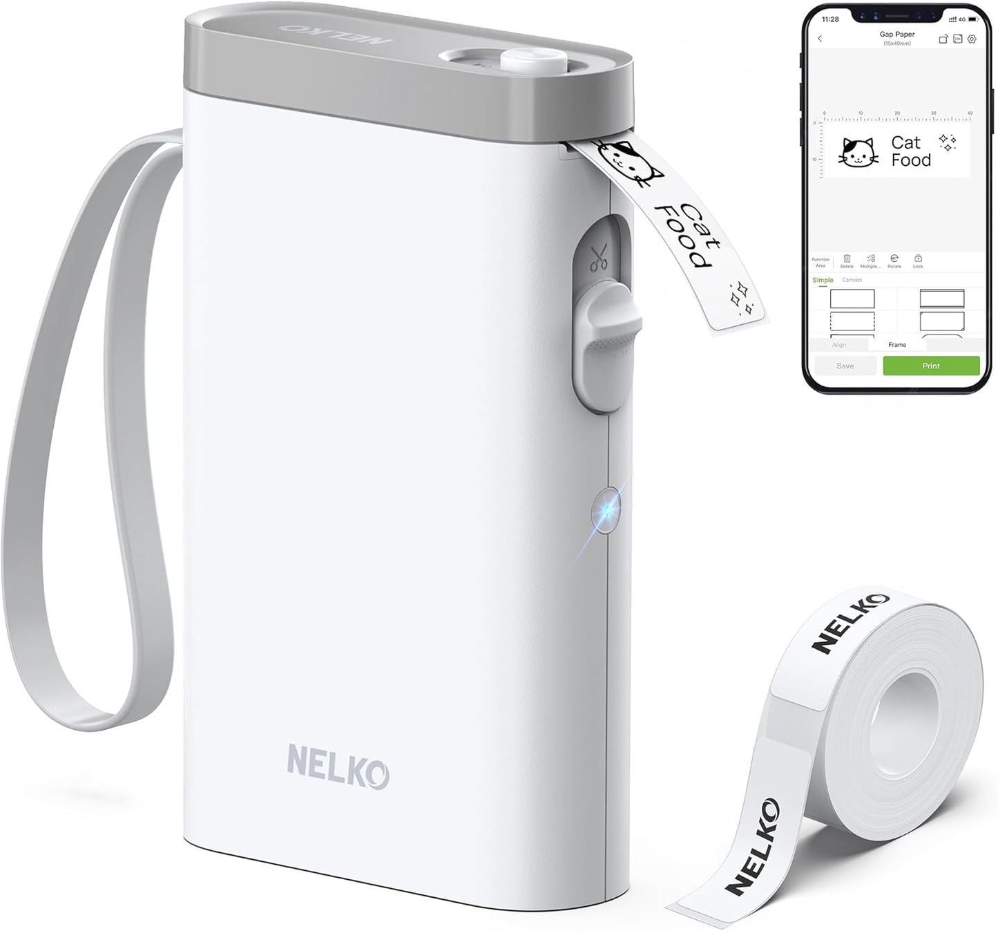 P21 Bluetooth Label Maker Machine - Wireless Mini Label Printer with Multiple Templates