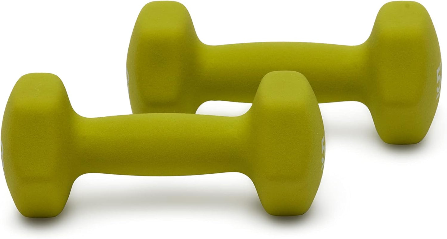 Neoprene Dumbbell Hand Weights - Non-Slip Grip for Home Gym & Strength Training