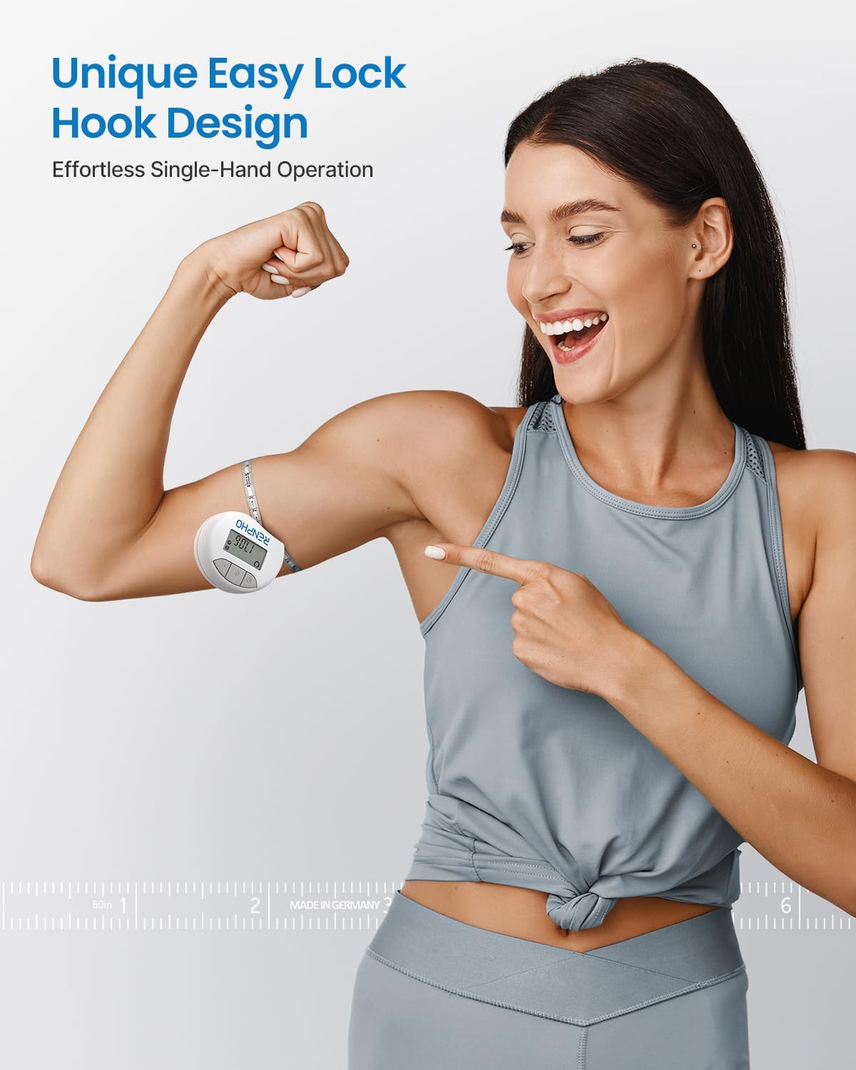 Smart Body Measuring Tape - Bluetooth Fitness Tracker for Weight Loss & Muscle Gain