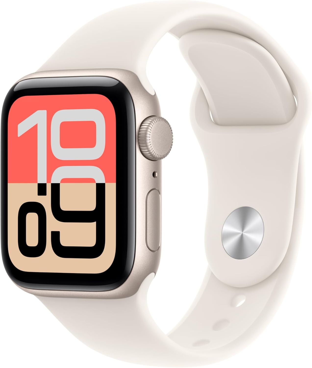 Apple Watch SE 3 [GPS 40mm] Smartwatch with Starlight Aluminum Case & Sport Band S/M