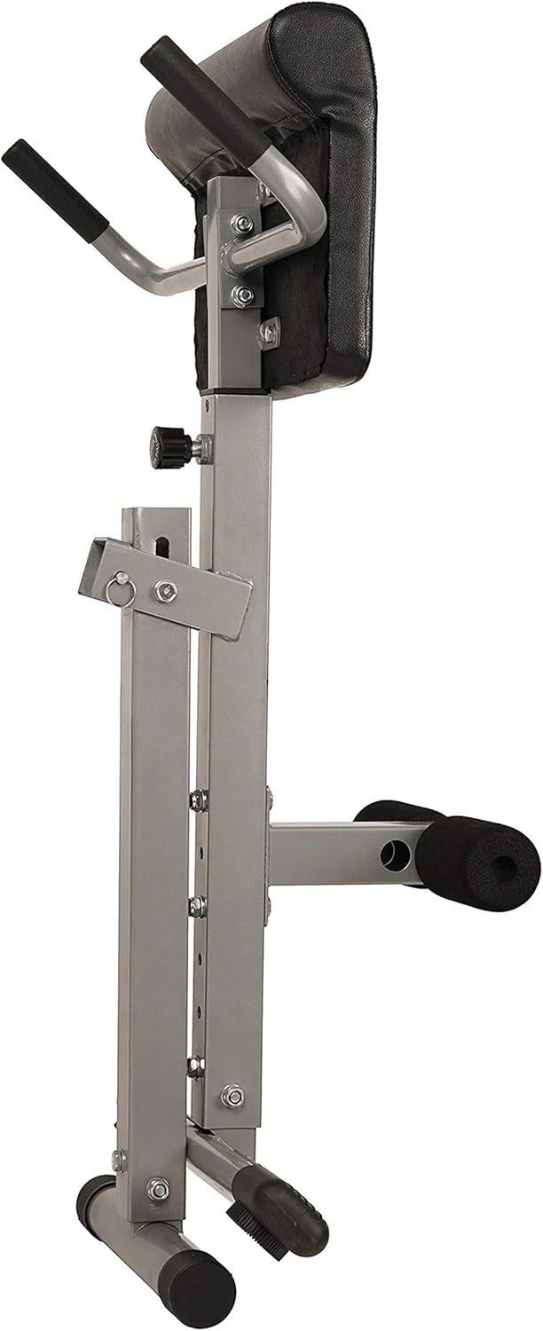 Foldable Roman Chair - Adjustable Hyperextension Bench for Back, Glute & Ab Workouts
