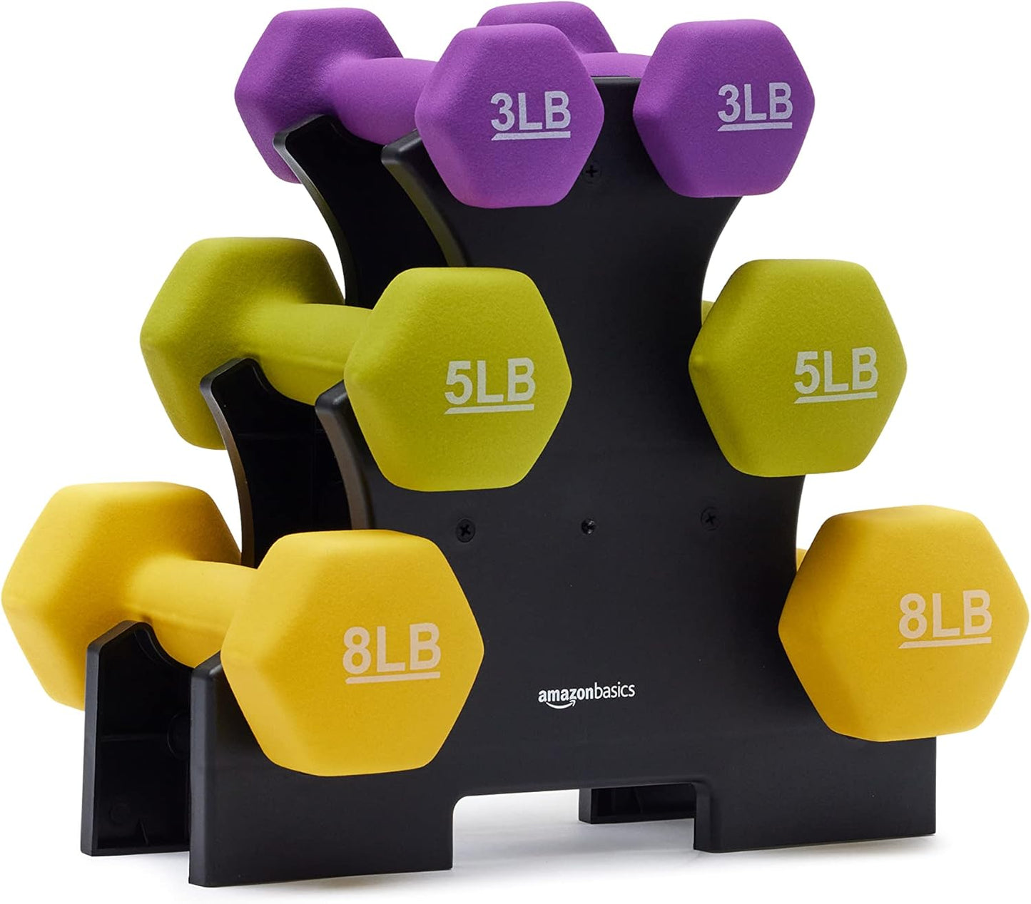 Neoprene Dumbbell Hand Weights - Non-Slip Grip for Home Gym & Strength Training