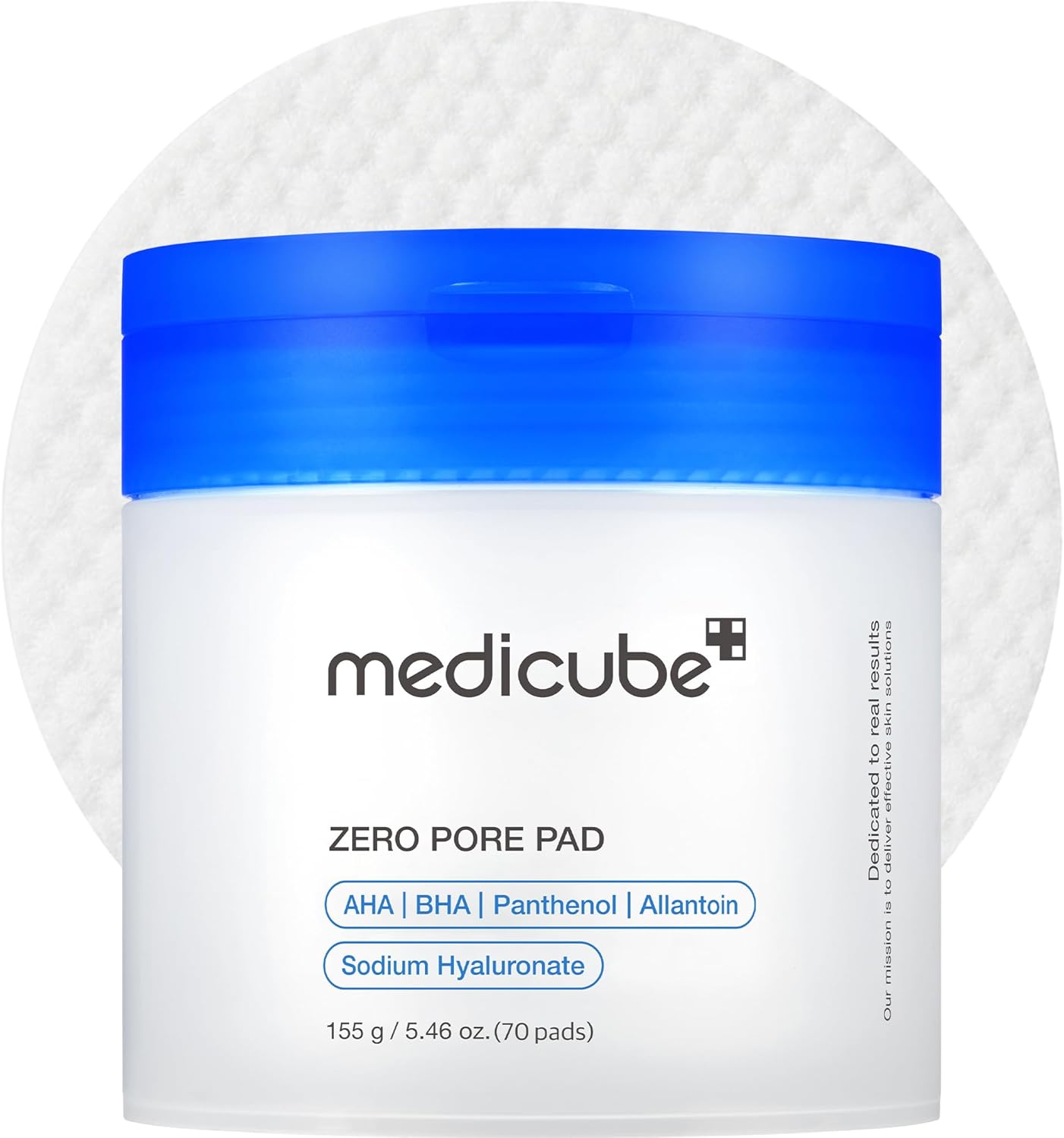 Toner Pads Zero Pore Pad 2.0 - Dual-Textured Exfoliating Pads with 4.5% AHA & 0.45% BHA - 70 Pads