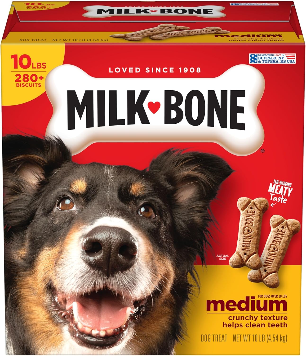 Milk-Bone Original Dog Treats Biscuits for Medium Dogs - 10 Pound