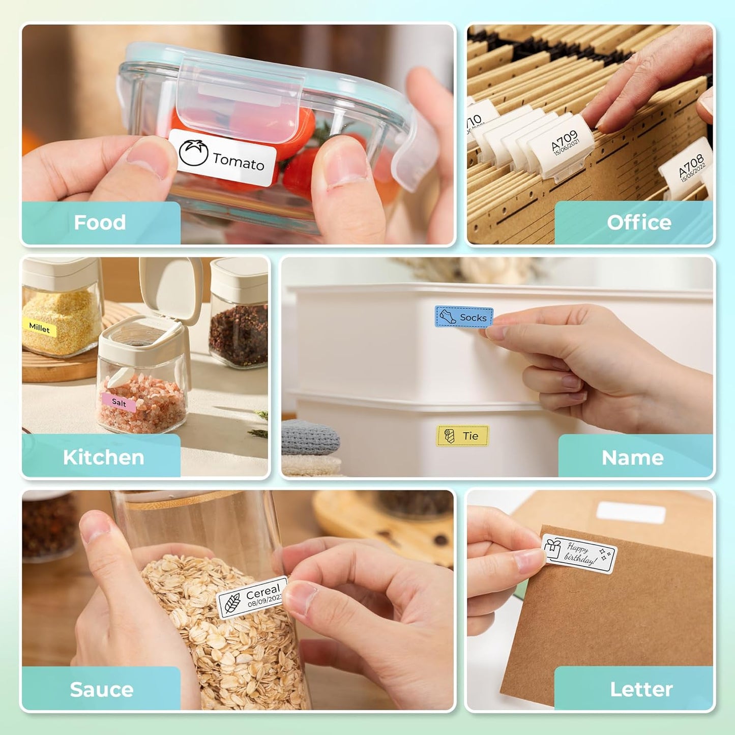 P21 Bluetooth Label Maker Machine - Wireless Mini Label Printer with Multiple Templates