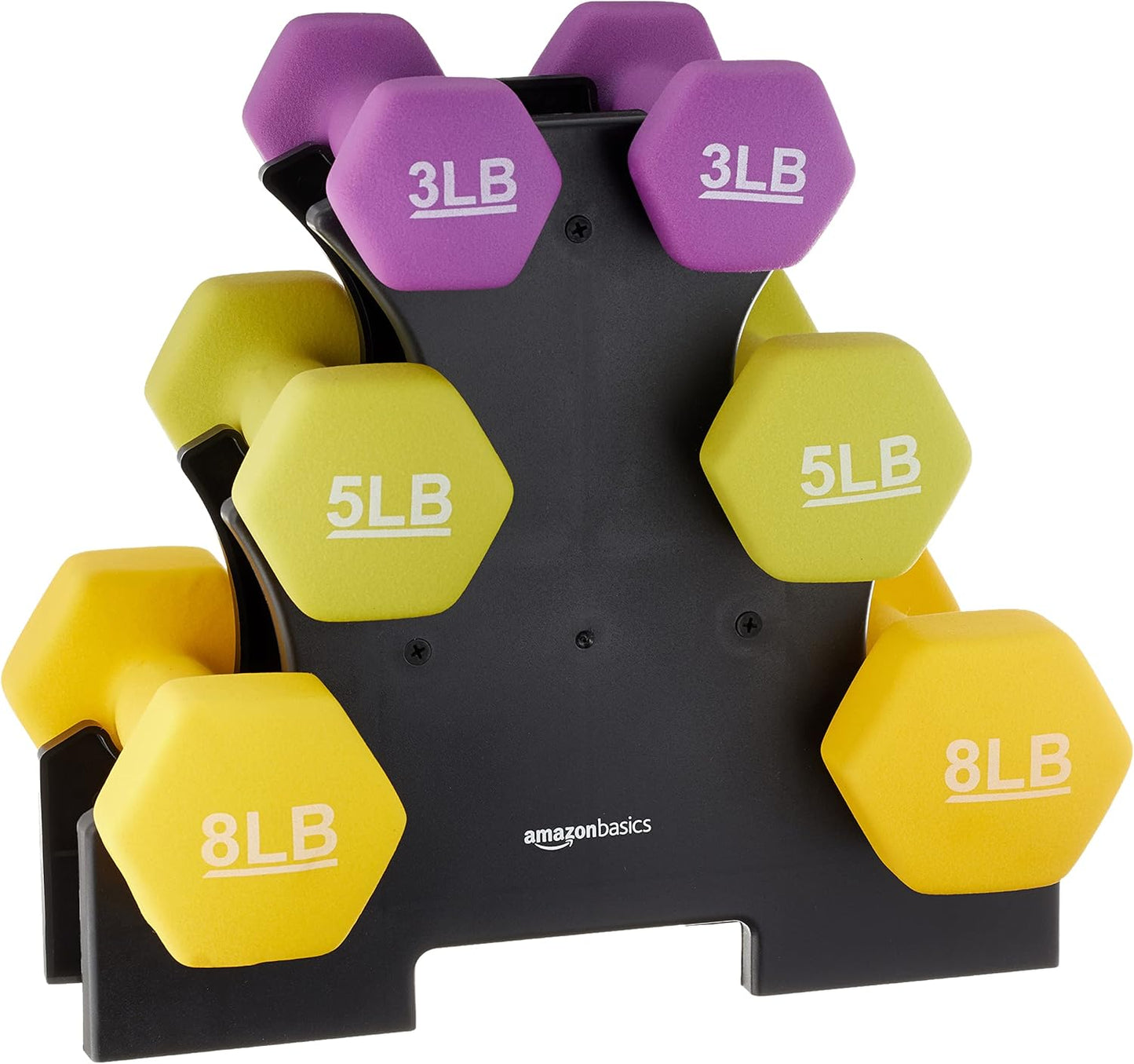 Neoprene Dumbbell Hand Weights - Non-Slip Grip for Home Gym & Strength Training