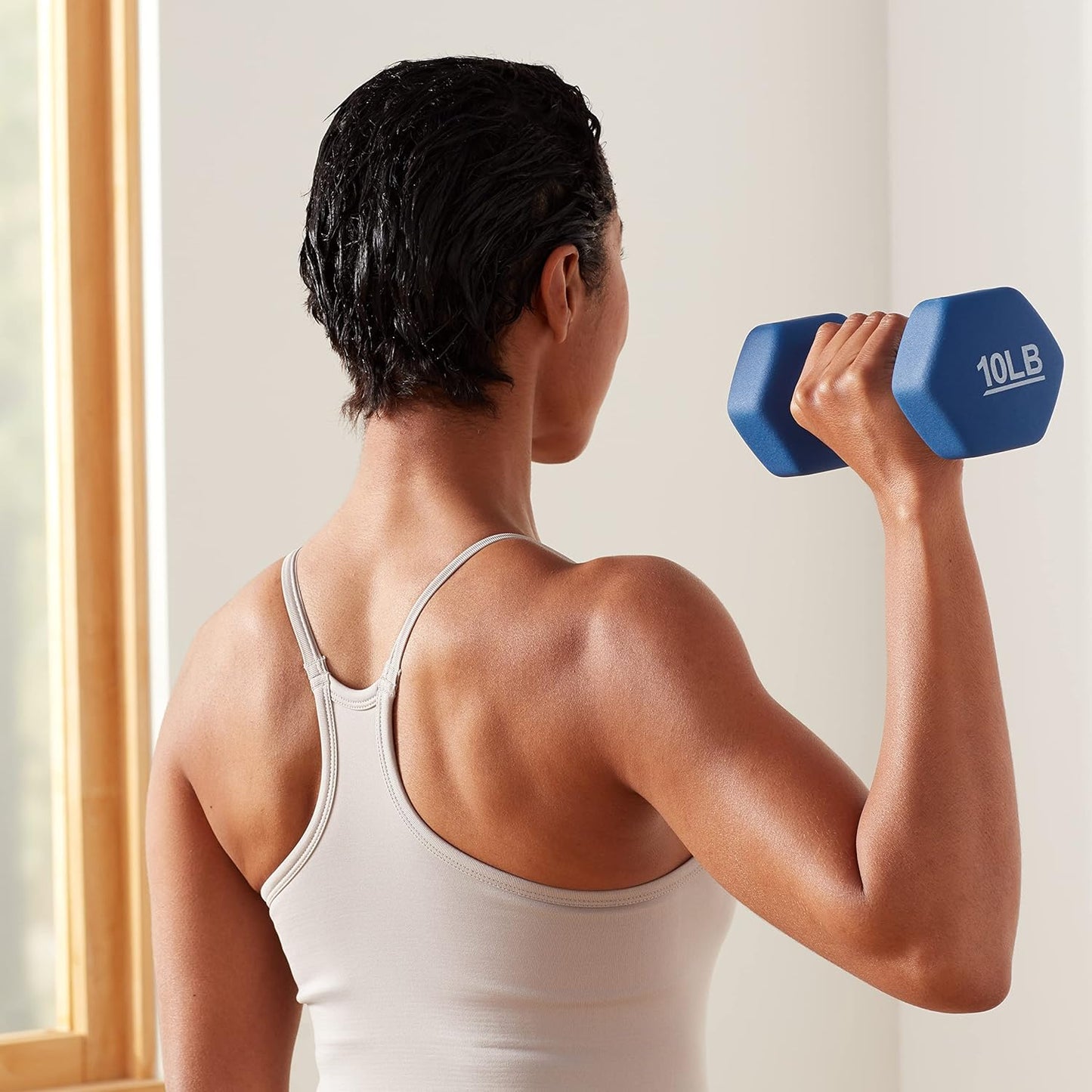 Neoprene Dumbbell Hand Weights - Non-Slip Grip for Home Gym & Strength Training