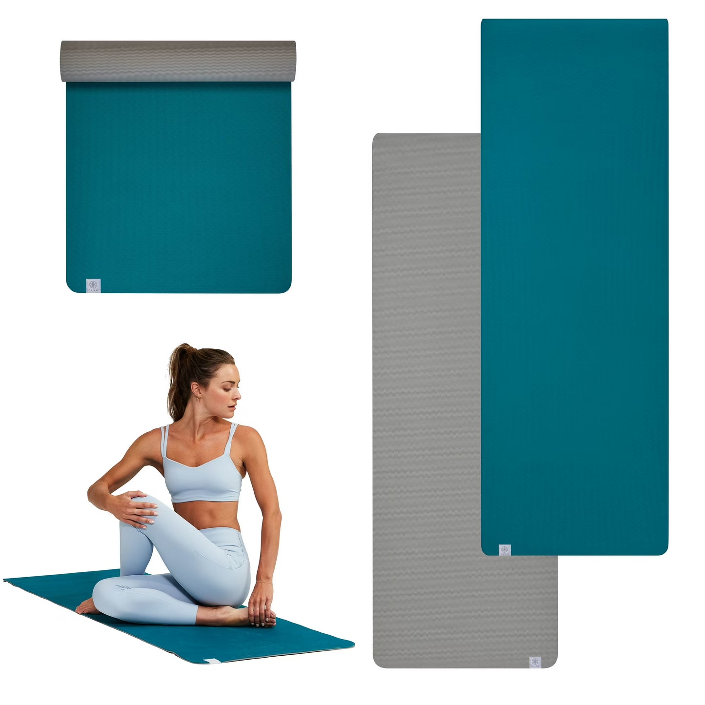 Gaiam Performance Yoga Mat - Durable TPE, 23.5" x 68" x 6MM Thick, Black