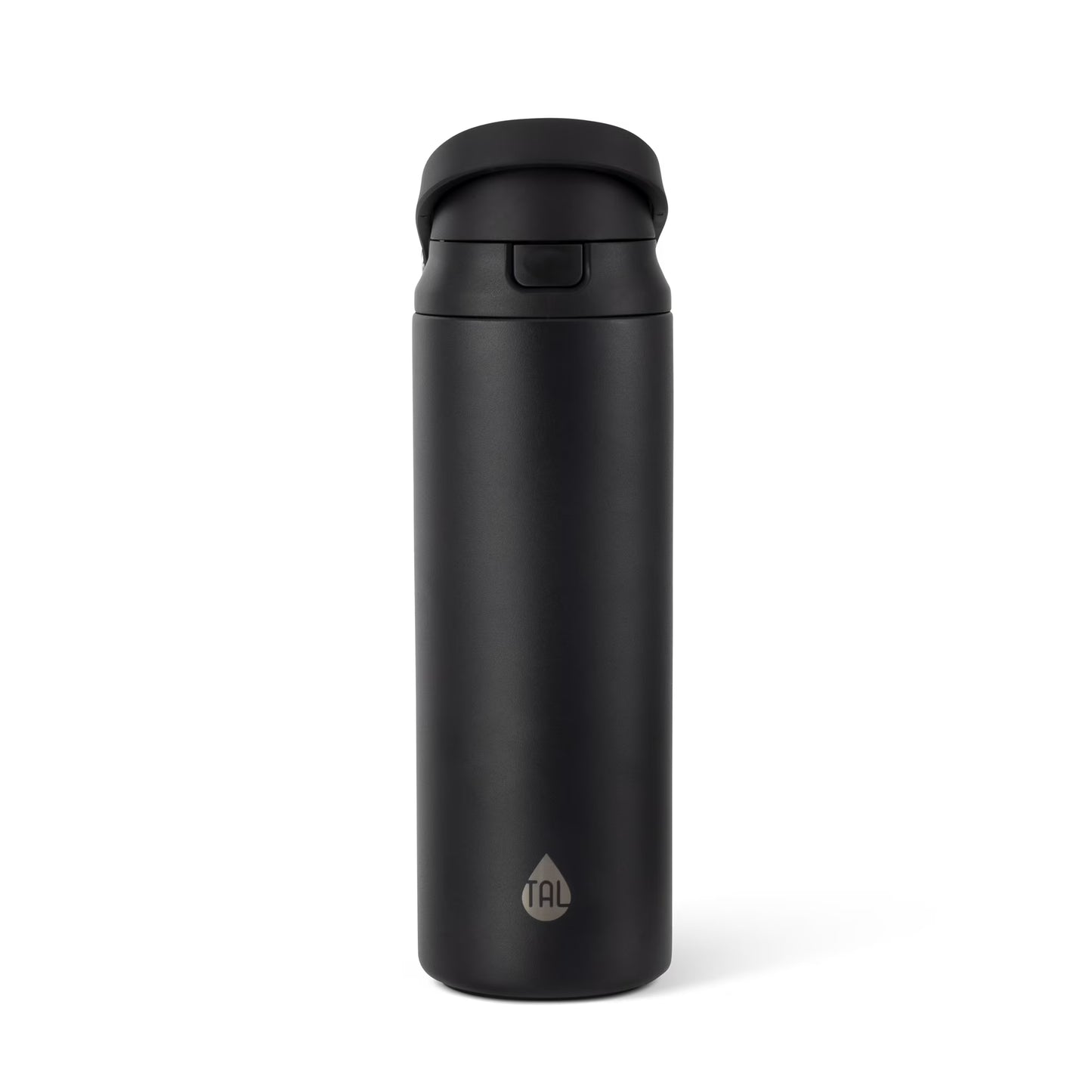 TAL Stainless Steel 2-in-1 Straw and Chug Water Bottle with Push Lid, 24 fl oz, Neon