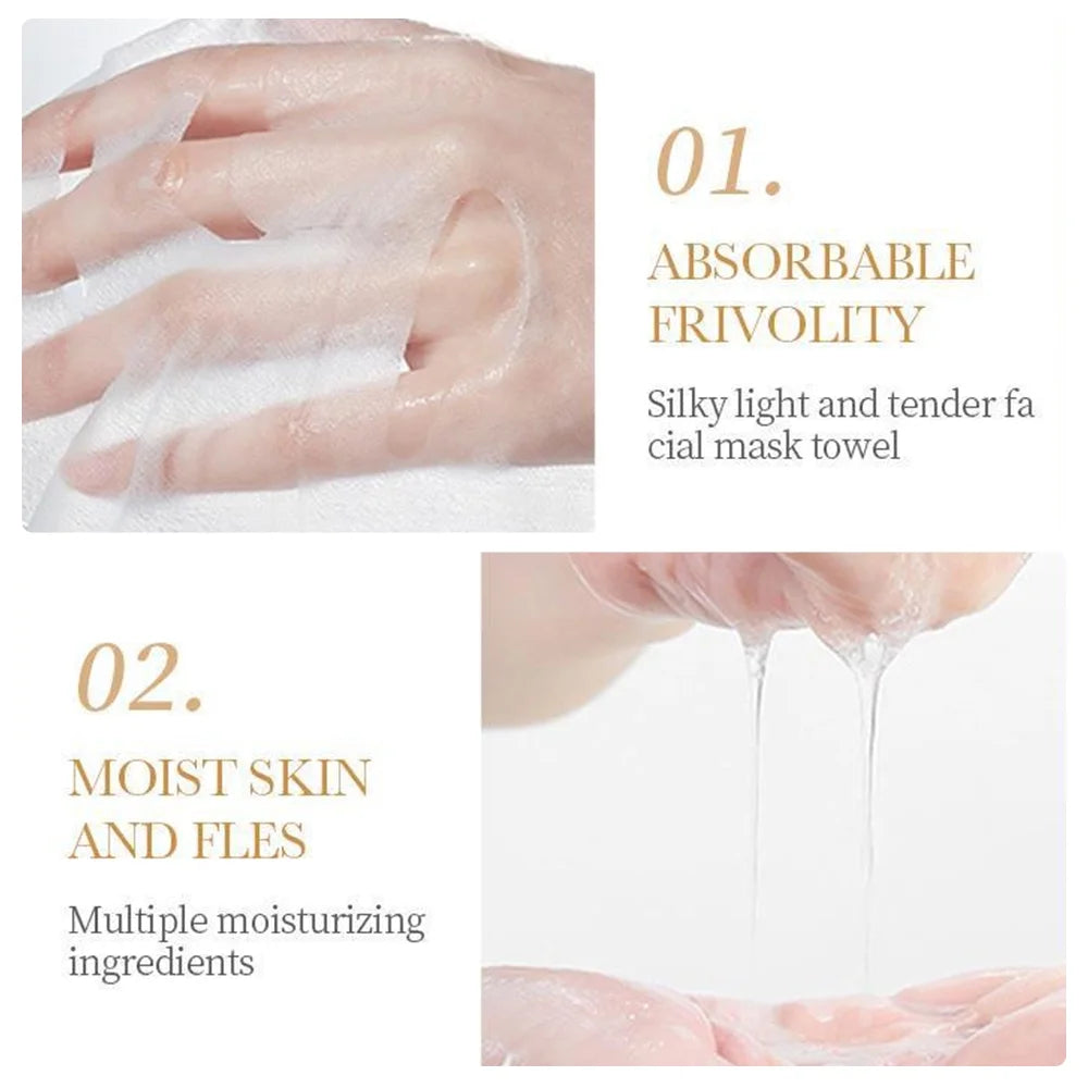 Collagen Face Mask 5-Pack - Anti-Aging Hydrating Sheet Masks for Wrinkles & Fine Lines