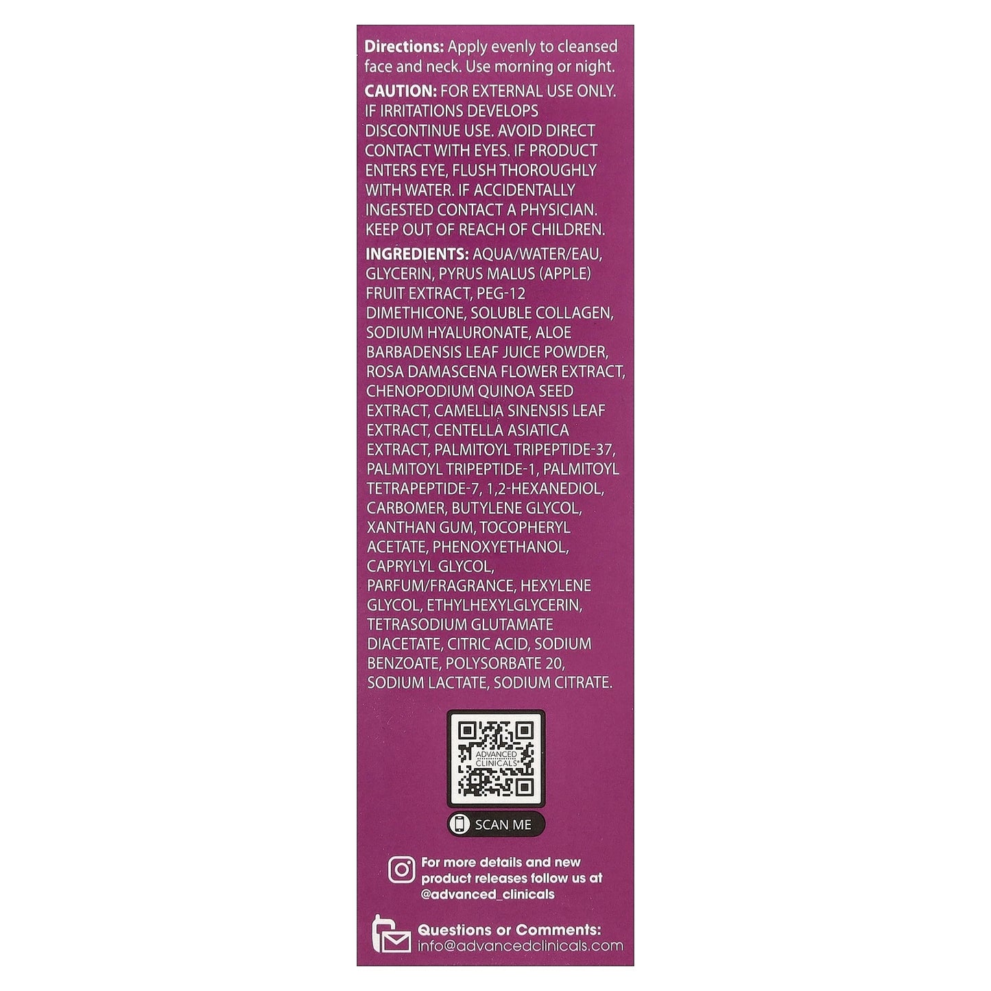 Multi-Peptide Anti-Wrinkle Face Serum - 1.75 fl oz (52 ml)