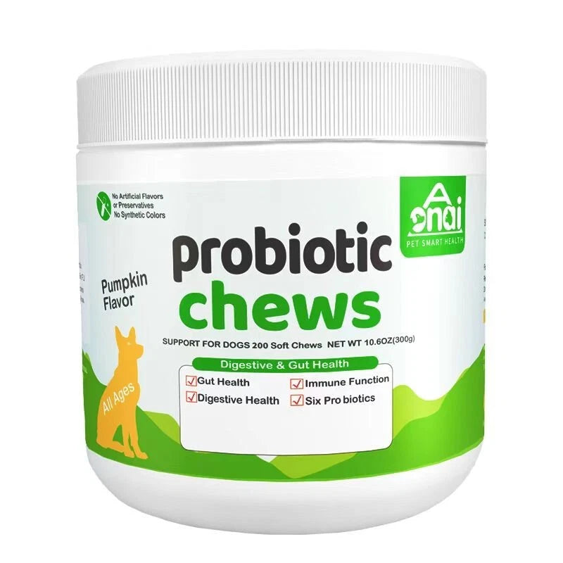 Aonai Probiotic Chews for Dogs - Digestive Support & Gut Health Soft Chews